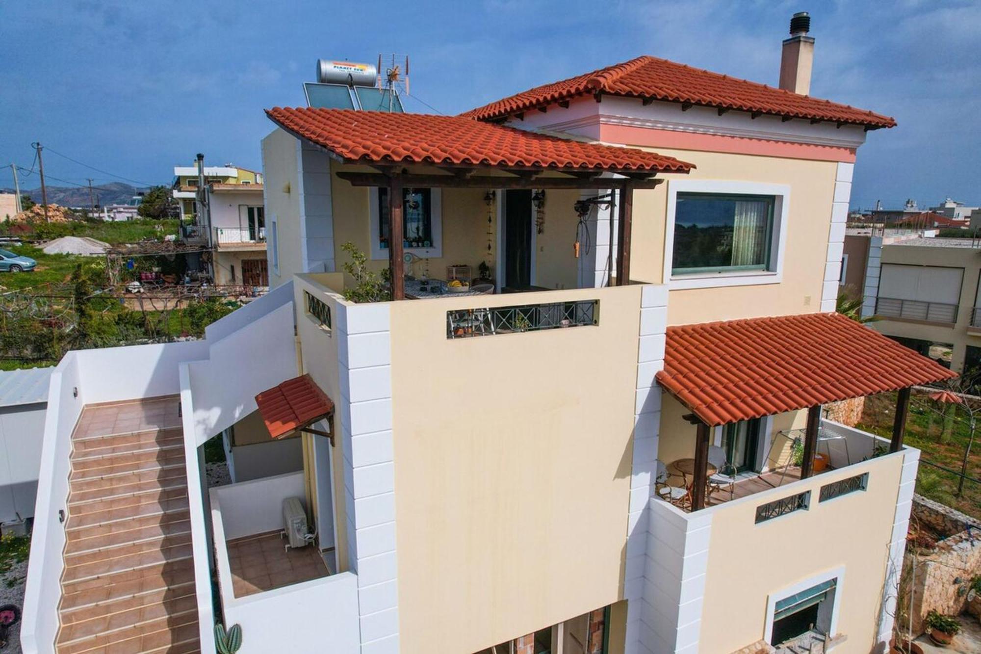 Villa Aitheras With Sea Views And Garden Sternai Exterior photo