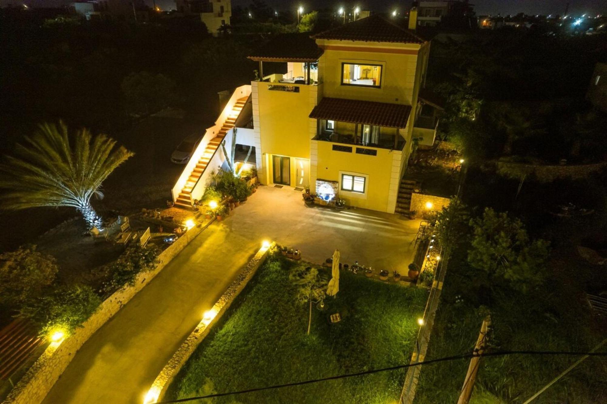 Villa Aitheras With Sea Views And Garden Sternai Exterior photo