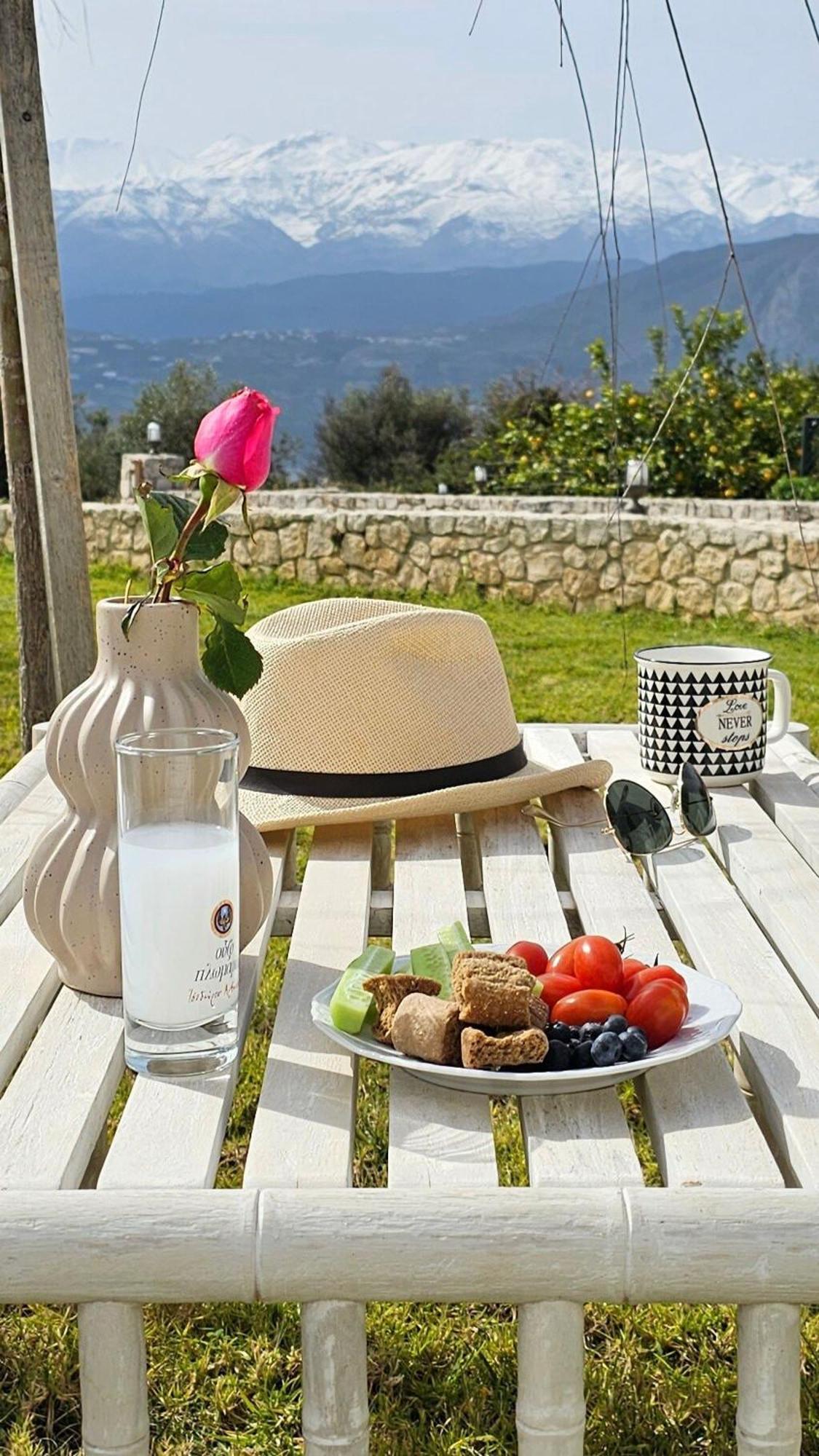 Villa Aitheras With Sea Views And Garden Sternai Exterior photo