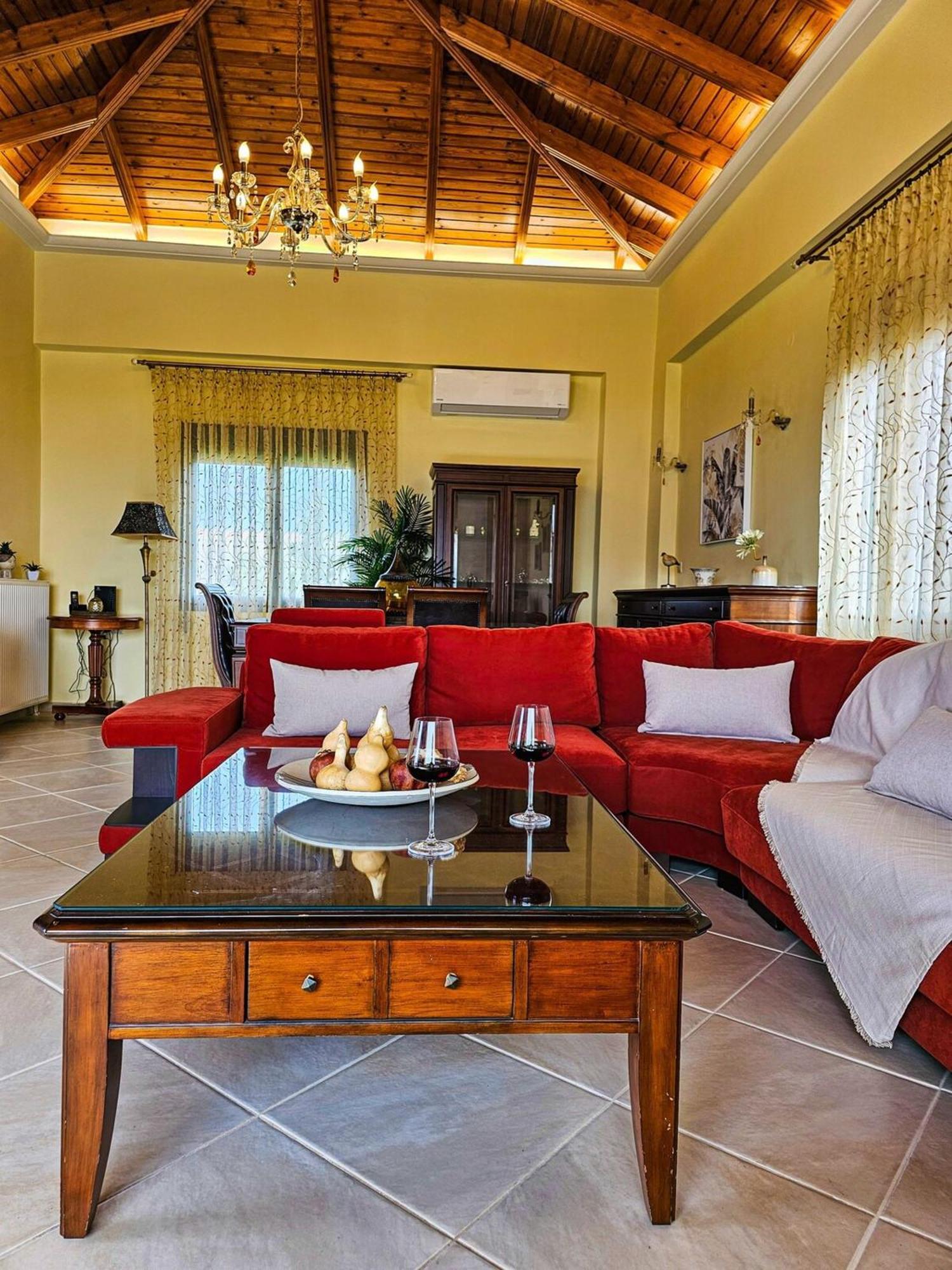 Villa Aitheras With Sea Views And Garden Sternai Exterior photo